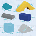 Soft Construction Set for Children 1-3 Years with 11 Shapes in Multicolored PU and EPE