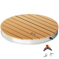 Portable Garden Shower with Height up to 4 m Adjustable Water Jets, Wood Effect