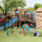 Climbing Dome for Children 3-8 Years, Metal Structure for 4 Children, Ø183x90cm, Multicolor