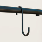 Outsunny 3-Tier Plant Stand with 3 Hooks, Metal, 162x221.5x163 cm, Black