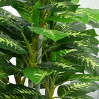 Decorative Artificial Plant 120 cm Tall with Black Pot for Indoor and Outdoor