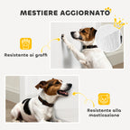 Gate for Small Dogs Extendable 0-144 cm and Retractable with Automatic Lock, White