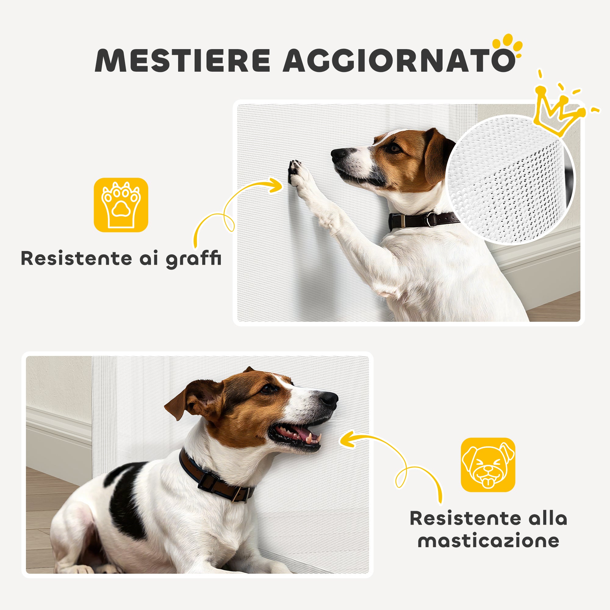 Gate for Small Dogs Extendable 0-144 cm and Retractable with Automatic Lock, White
