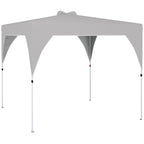 Outsunny 3x3m Folding Gazebo with Vents, Sandbags and Carry Bag, Oxford Fabric and Metal, Dark Grey