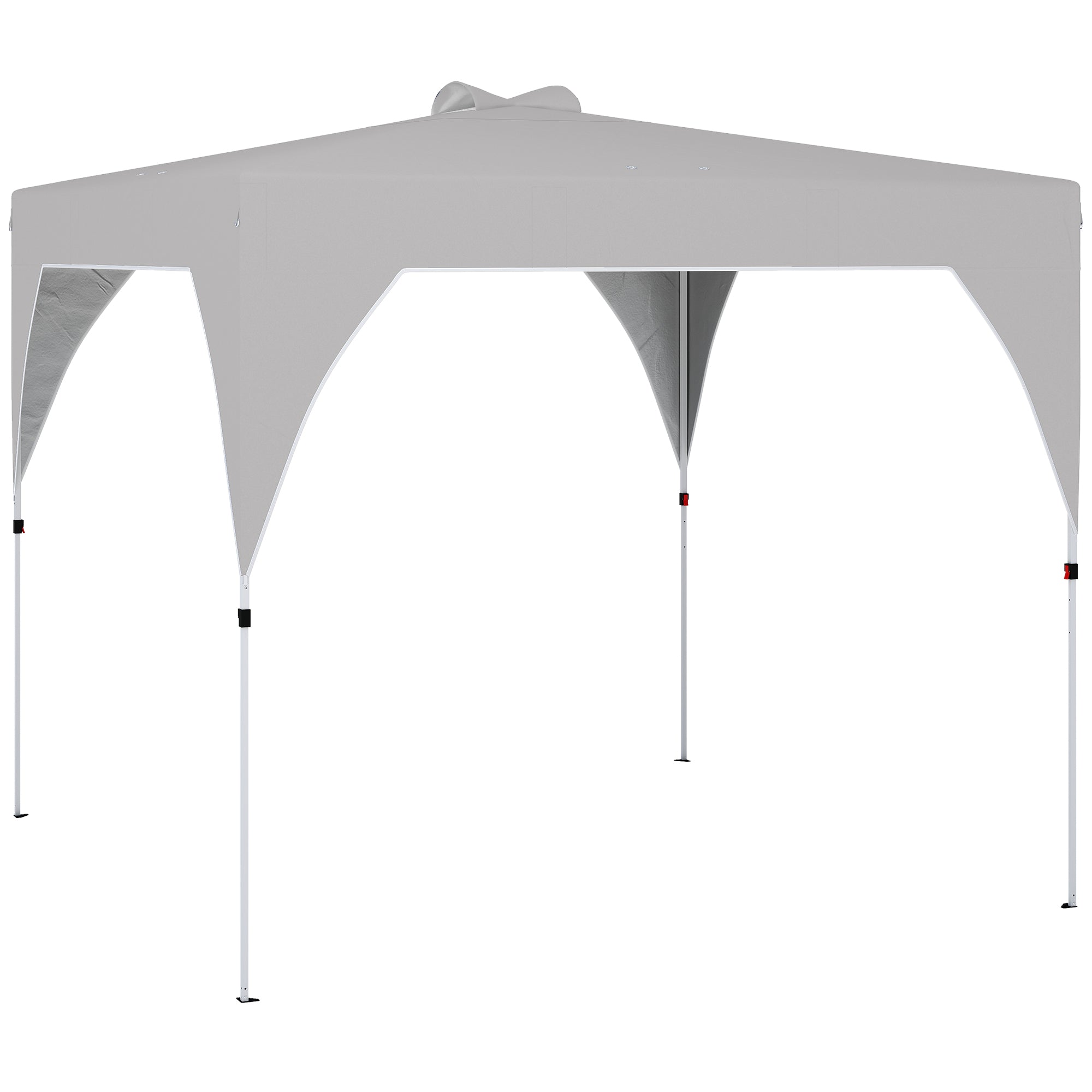 Outsunny 3x3m Folding Gazebo with Vents, Sandbags and Carry Bag, Oxford Fabric and Metal, Dark Grey