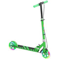 AIYAPLAY Scooter for Kids Ages 3-8 with Light-Up Wheels, Adjustable Handle and Rear Brake, Green