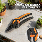 Outsunny 3-Piece 2-in-1 Hand Saw Set with 2-3m Telescopic Pole, Pruning Saw and Scissors