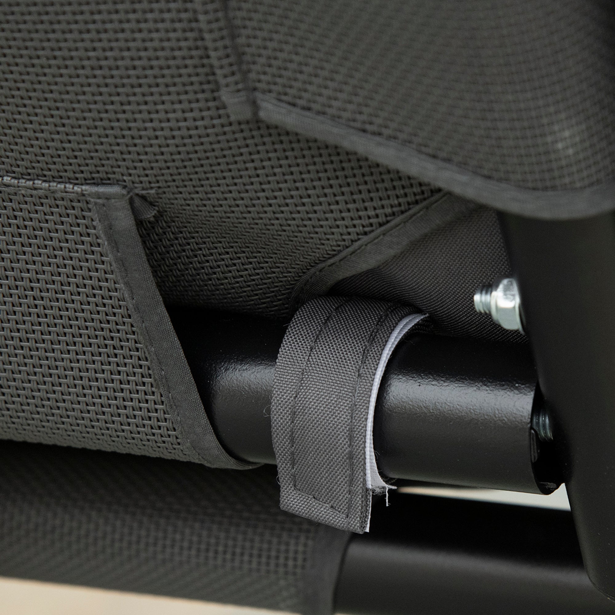 SIERA | 2-Seater Swing with Adjustable Canopy and Cushions, in Steel and Polyester, 144x117x173 cm, Grey