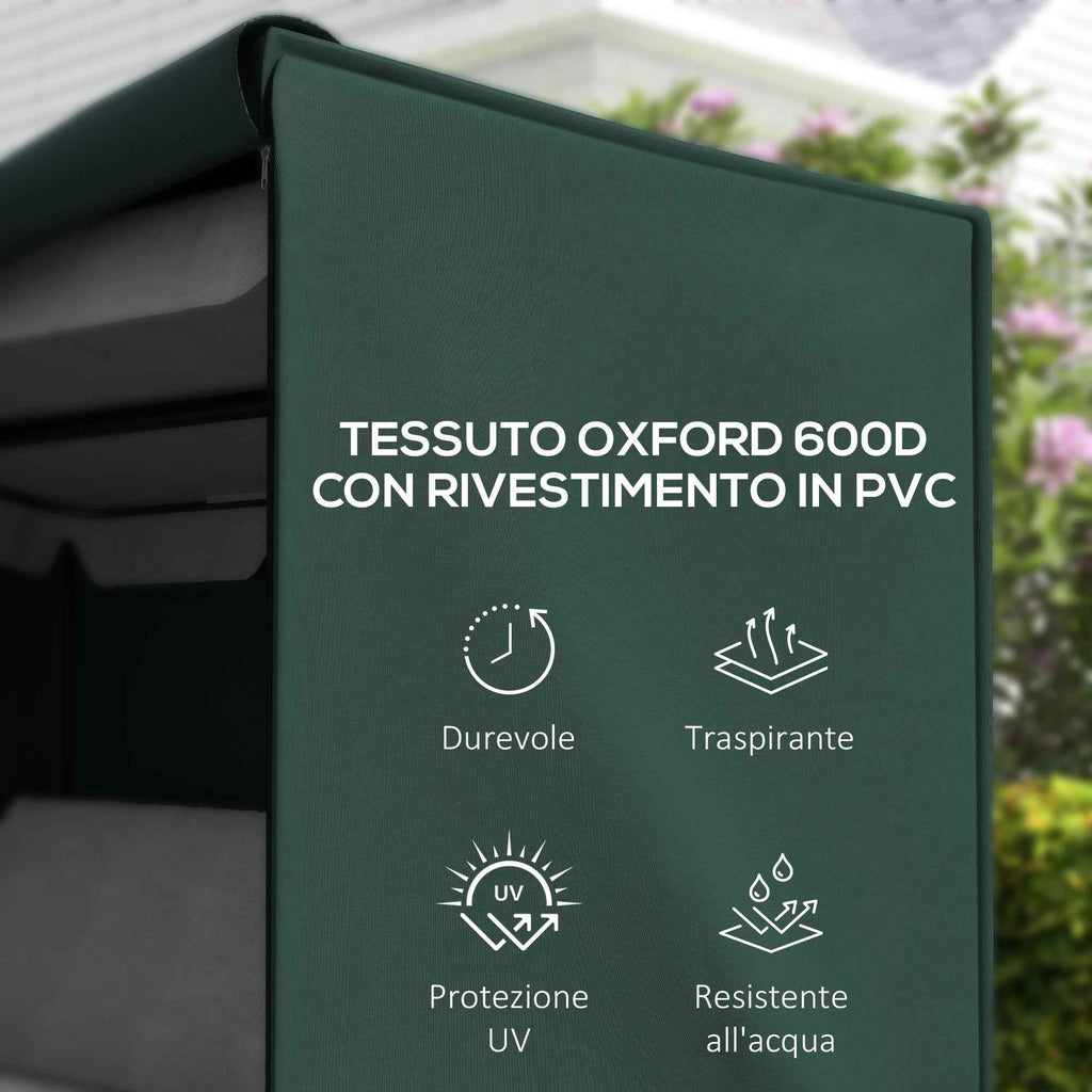 Outsunny Swing Cover Waterproof Oxford Fabric 205x124x164cm