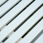 2-Seater Wooden Rocking Chair with High Back and Armrests, 117x85x120 cm, White