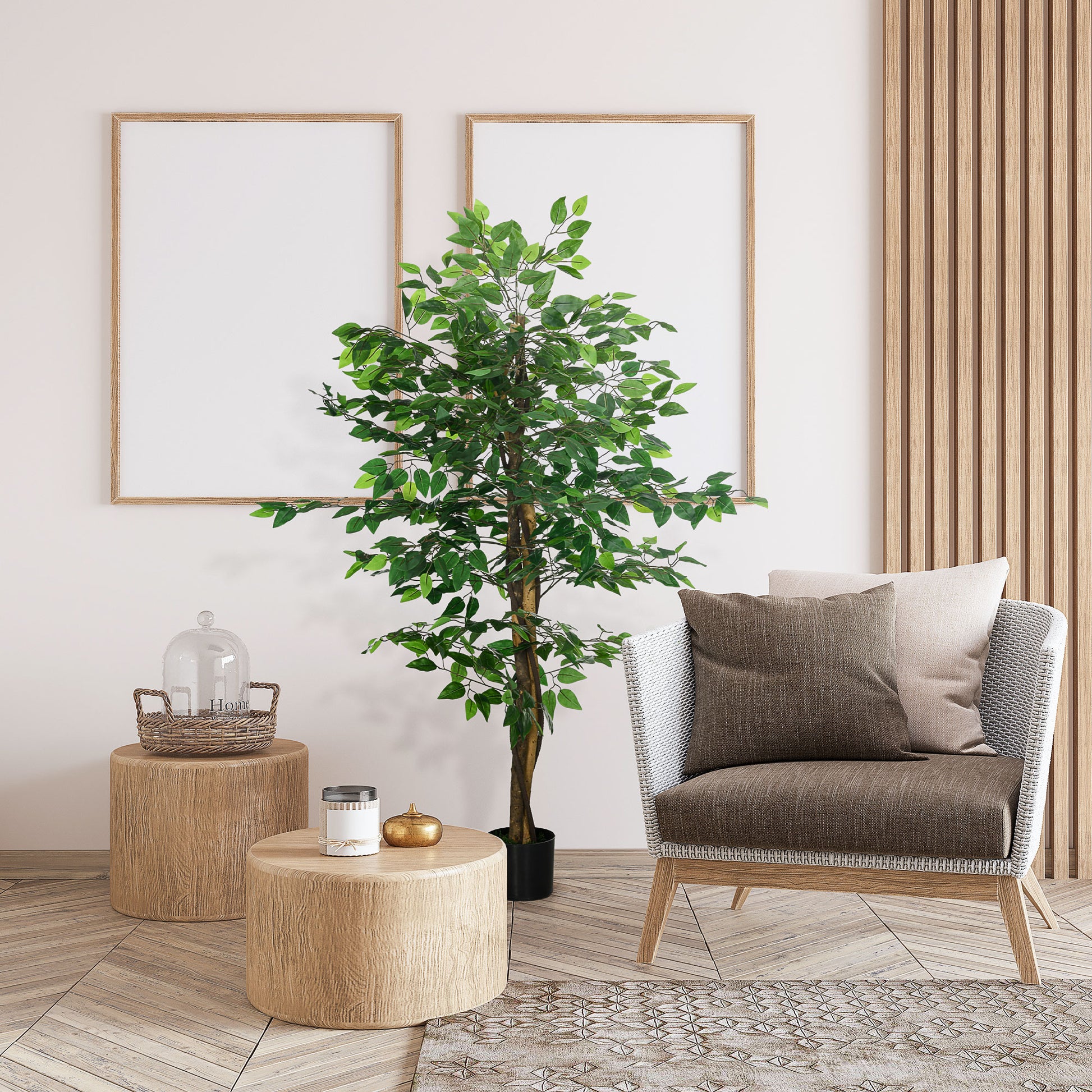 Artificial Ficus Plant 150cm tall for indoors and outdoors with pot included - Borgè