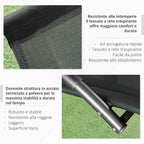 Outsunny Waterproof Outdoor Zero-Gravity Rocking Deck Chair with Headrest, 155x61x88 cm, Black - Borgè