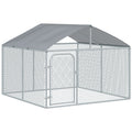 Outdoor Dog and Pet Playpen with Waterproof Cover, 230x230x175 cm