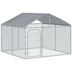 Outdoor Dog and Pet Playpen with Waterproof Cover, 230x230x175 cm