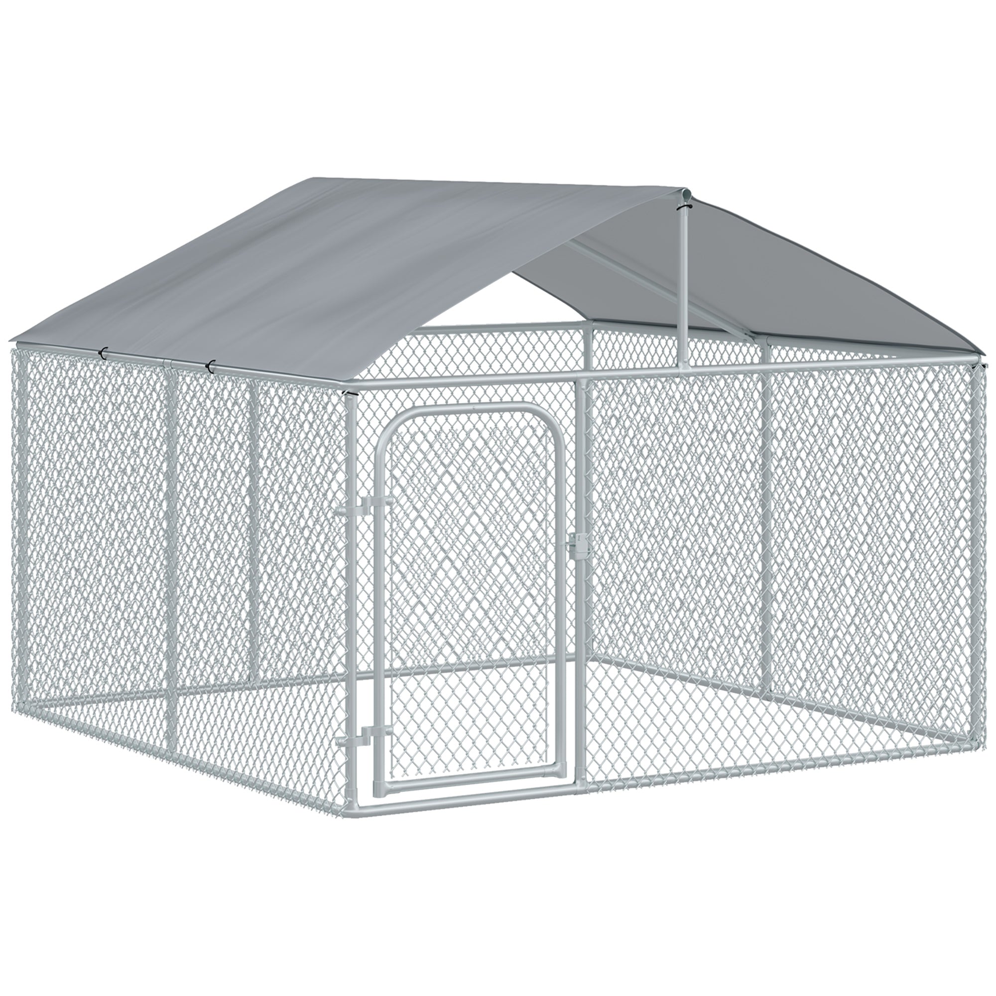 Outdoor Dog and Pet Playpen with Waterproof Cover, 230x230x175 cm