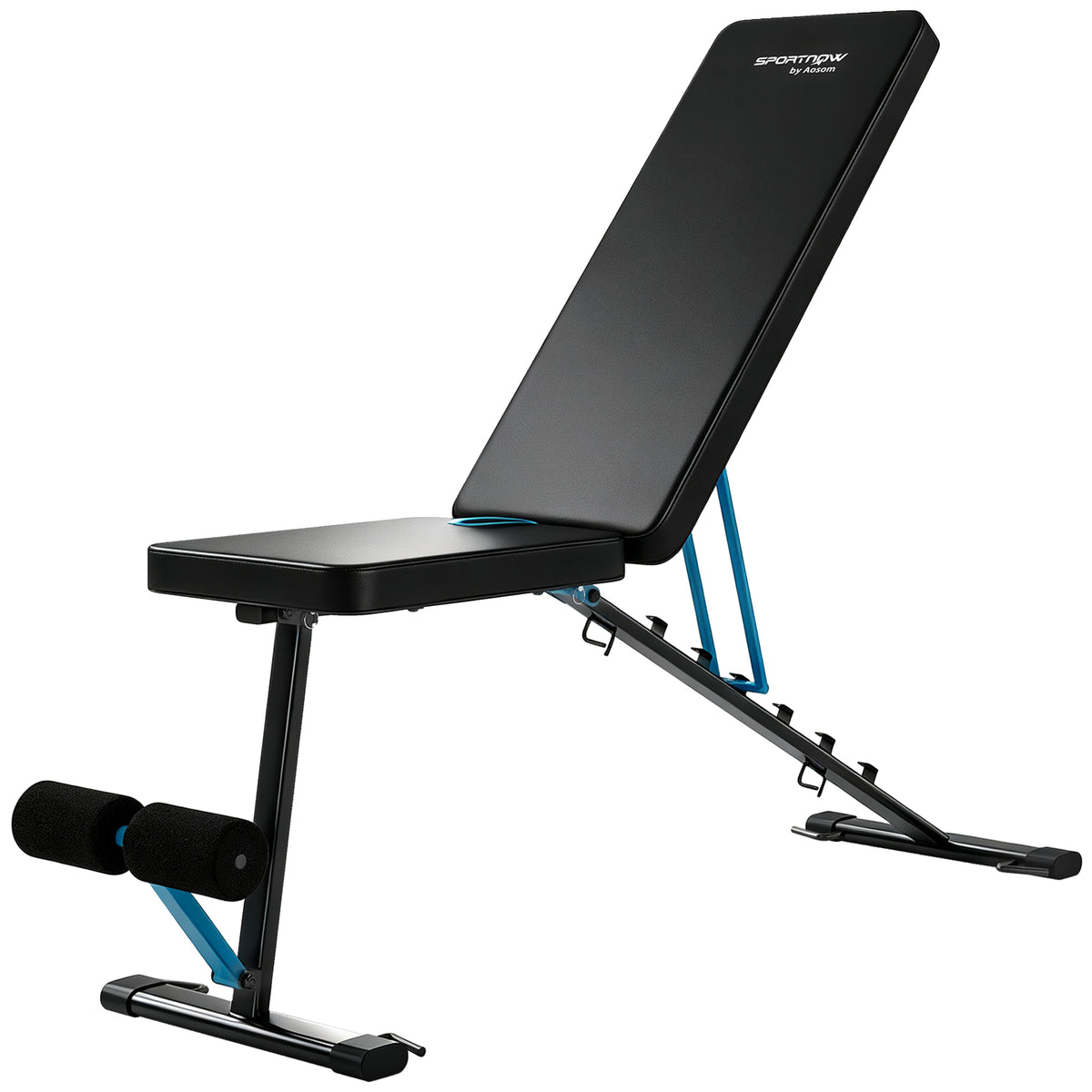 SPORTNOW Folding and Adjustable Weight Bench, 300 kg Capacity, 7-Position Backrest