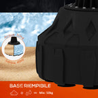 SportNow Boxing bag from the self -supporting ground with adjustable target, filled and suction cup base, black - Borgè