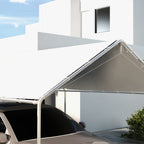 Outsunny 6x3m White Anti-UV PE Carport Replacement Cover with Bungee Cords