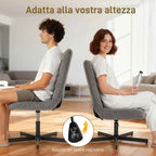 HOMCOM 4-Level Velvet Recliner Chair with Independent Footrest, 66x80x93-104 cm, Grey