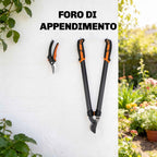 Outsunny 2-Piece Gardening Set with Loppers and Shears, with Soft Grip and Safety Lock