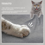 Electric Recliner Chair with Remote Control and Footrest, in Velvet Effect Fabric, 80x83x104 cm, Grey