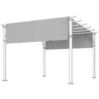 Outsunny Pergola Cover UV30+ Gazebo Canopy, 3x3m, Light Grey