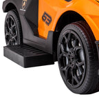 2 in 1 Children's Toy Car with Handle and Safety Barrier, 86.5x40x89.5 cm, Orange and Black