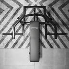 Adjustable Height Steel Chest Machine, 150x150x60-85 cm, Black