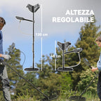 Professional Metal Detector with 5 Modes, IP68 Waterproof and Backlit LCD Display