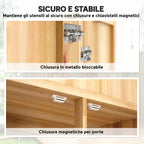 Outsunny Outdoor Tool Cabinet with Removable Shelves