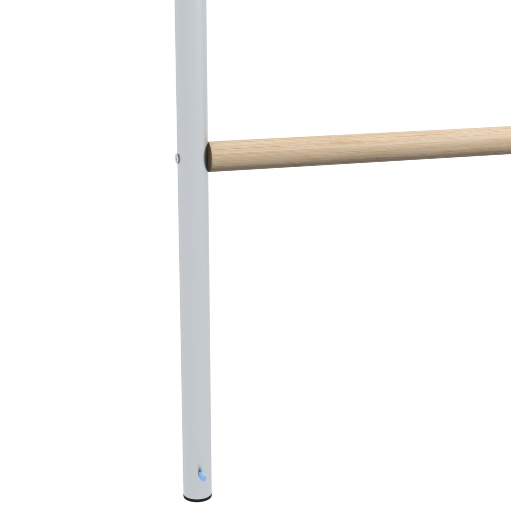 PawHut 4-Tier Chicken Perch for 4-6 Chickens Made of Wood and Galvanized Steel, Wood Color