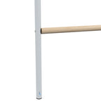 PawHut 4-Tier Chicken Perch for 4-6 Chickens Made of Wood and Galvanized Steel, Wood Color