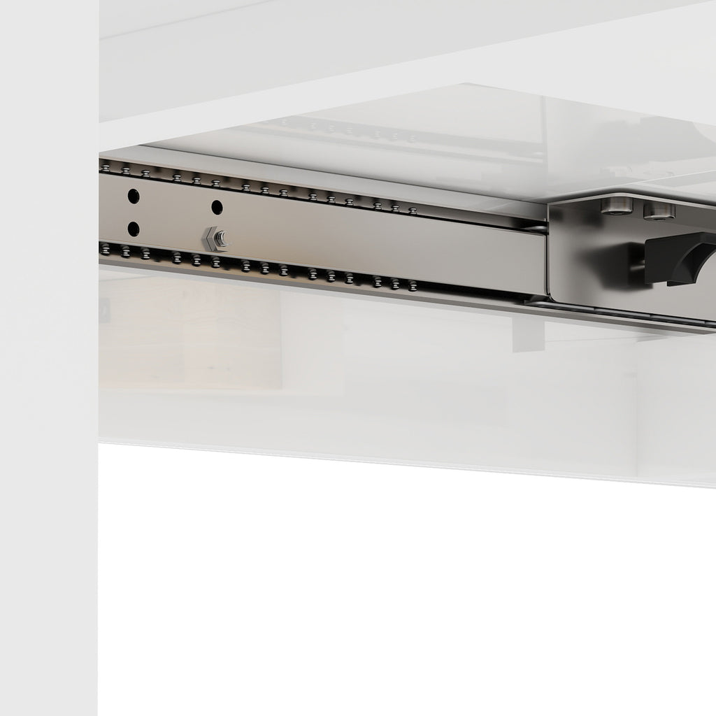 Extendable Dining Table for 4-6 People with Drop-Leaf Panels, Wooden, 120-160x80x78 cm, White