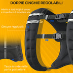 HOMCOM Breathable 5kg Weighted Vest with Storage Pocket and Shoulder Straps, in Oxford fabric, 40x35 cm, Black - Borgè