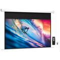 HOMCOM 120-Inch Projector Screen with Remote Control, PVC and Metal, 293x8x193 cm, White