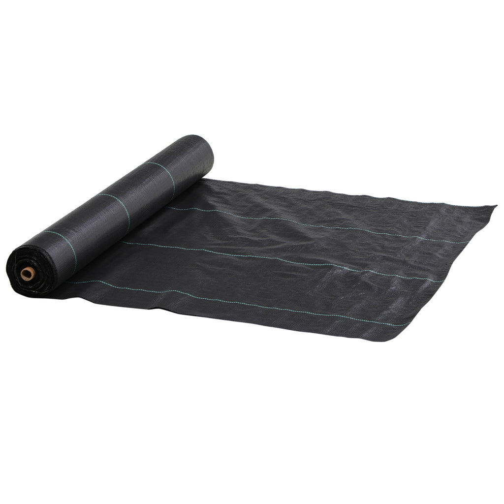 100x2m Breathable and Anti-UV Polypropylene Black Mulch Sheet