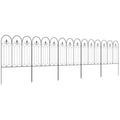 5-Panel Outdoor Metal Fence with Pickets, 305x79.5 cm, Black