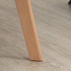 Homcom set 2 chairs for dining room padded velvet with armrests and wooden legs, gray - Borgè