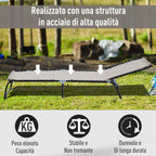 Outsunny Steel and Breathable Fabric Sun Lounger with Reclining Backrest, 197x58x30 cm