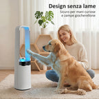 Bladeless Tower Fan, 36dB Quiet, 94cm, White, Bedroom