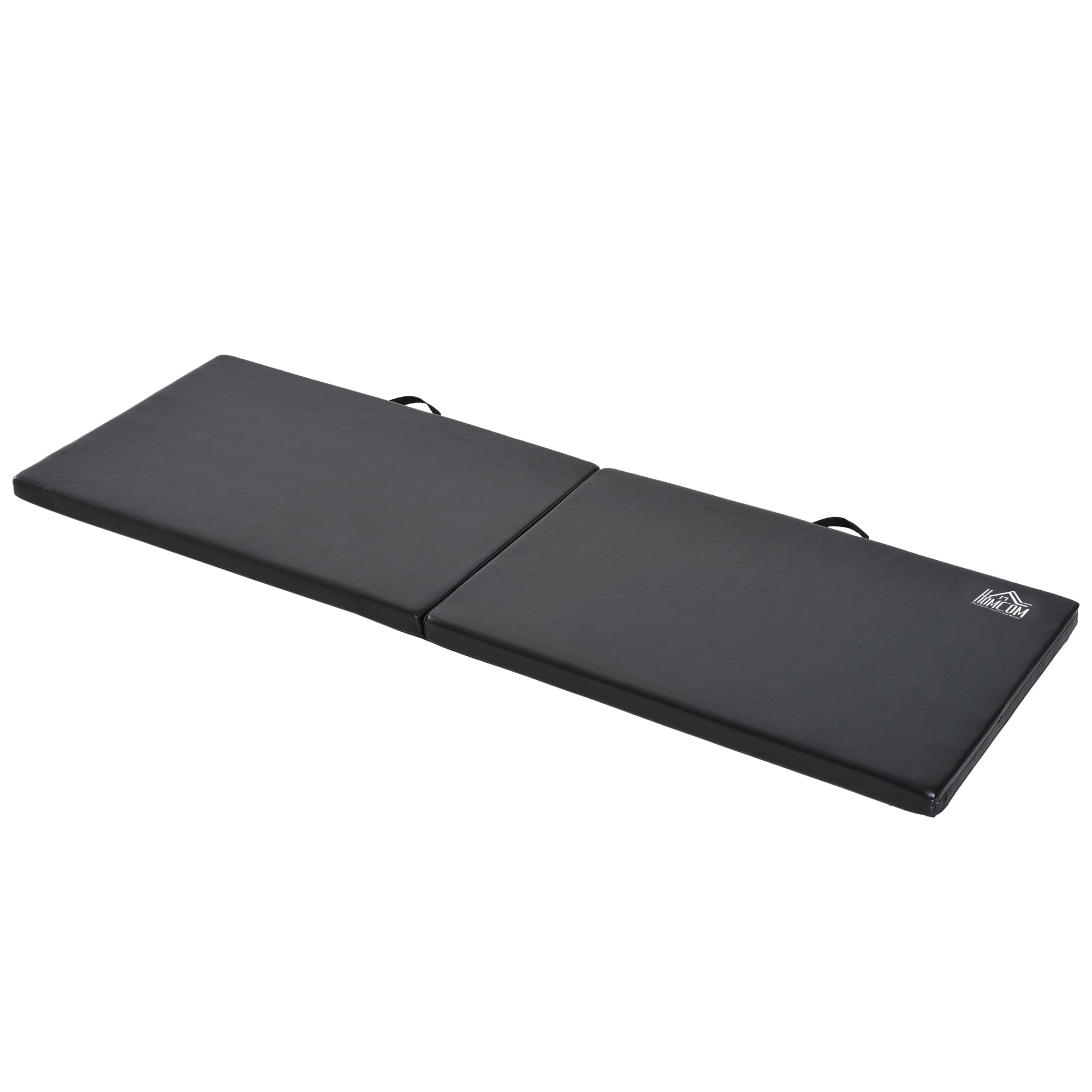 Foldable Gymnastics Mat, 5cm Thick and Non-Slip Fitness Mat, 180x60x5cm, Black