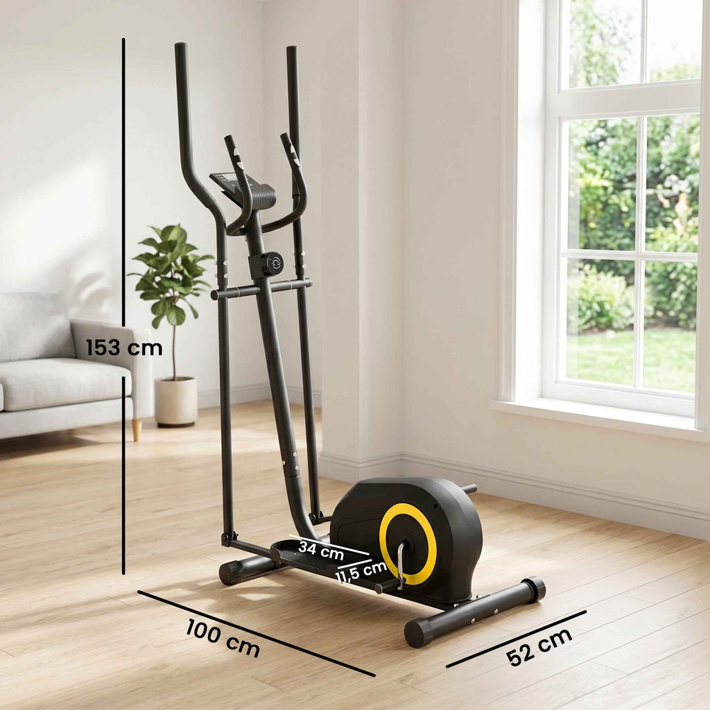 SPORTNOW Elliptical Home Trainer, Silent Magnetic, App Compatible