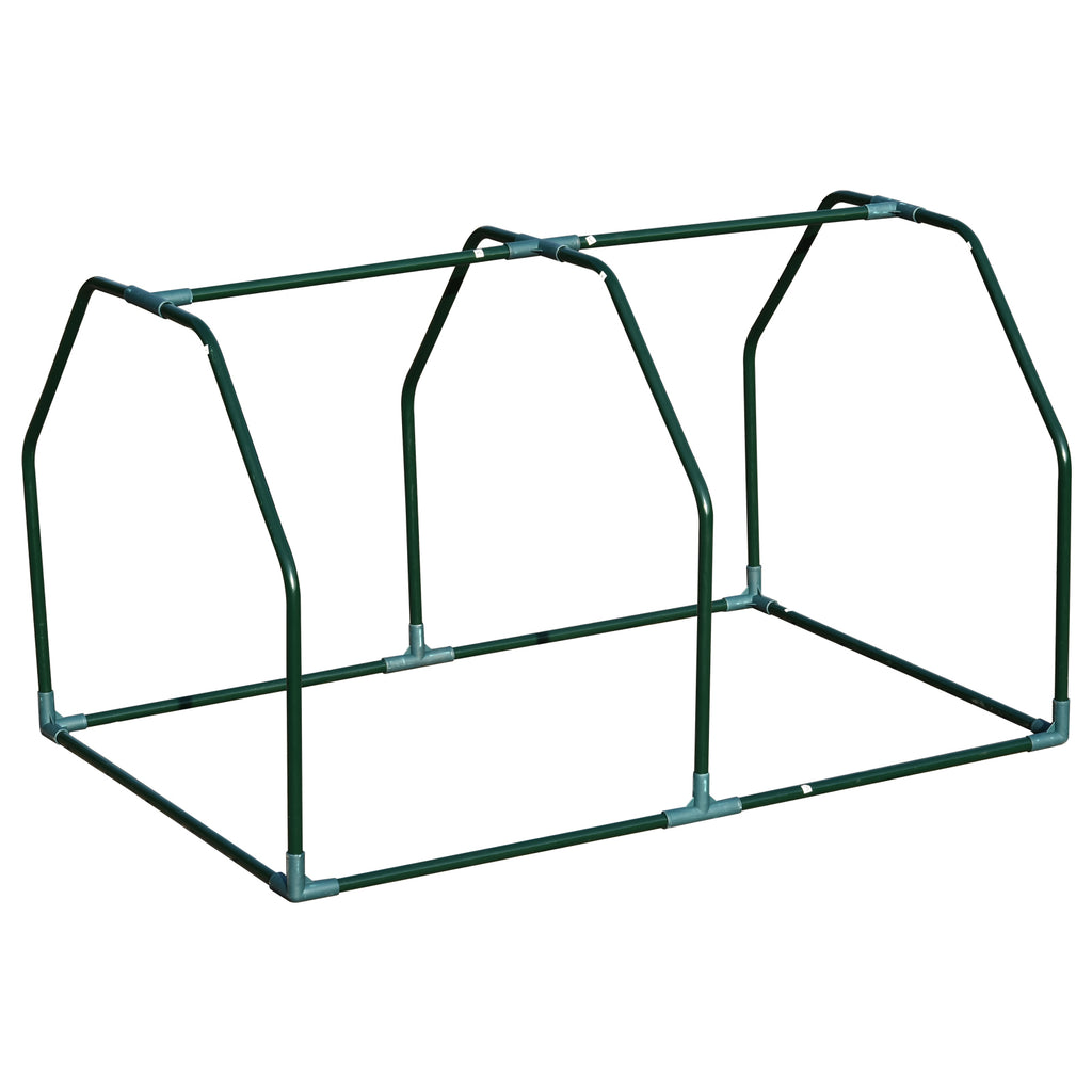 Mini Greenhouse for Garden and Balcony in PE Plastic and Steel with Zip Closure, 99x71x60 cm