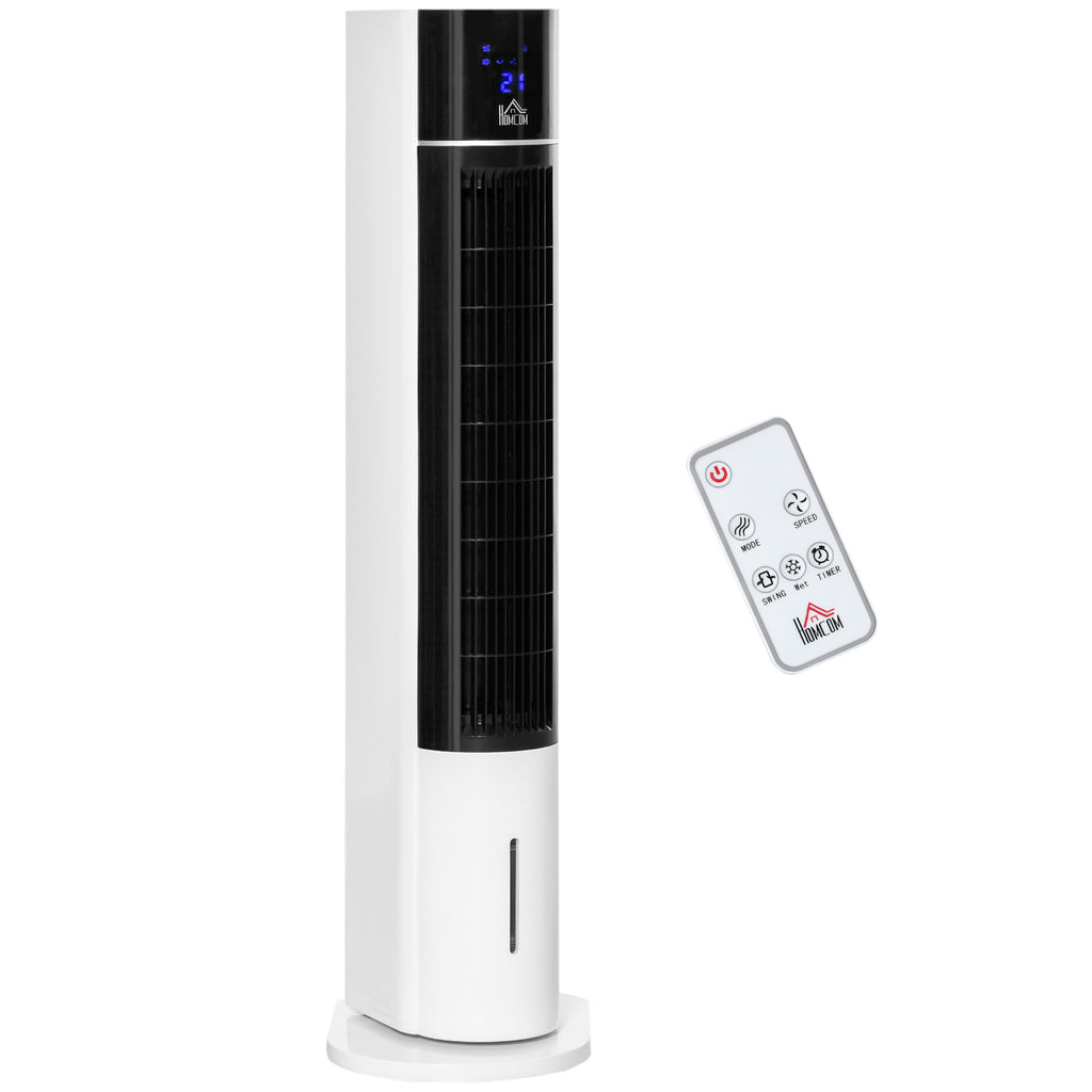 Evaporative Cooler Fan 3 Modes and 3 Speeds, Timer, Oscillation and Remote Control, White