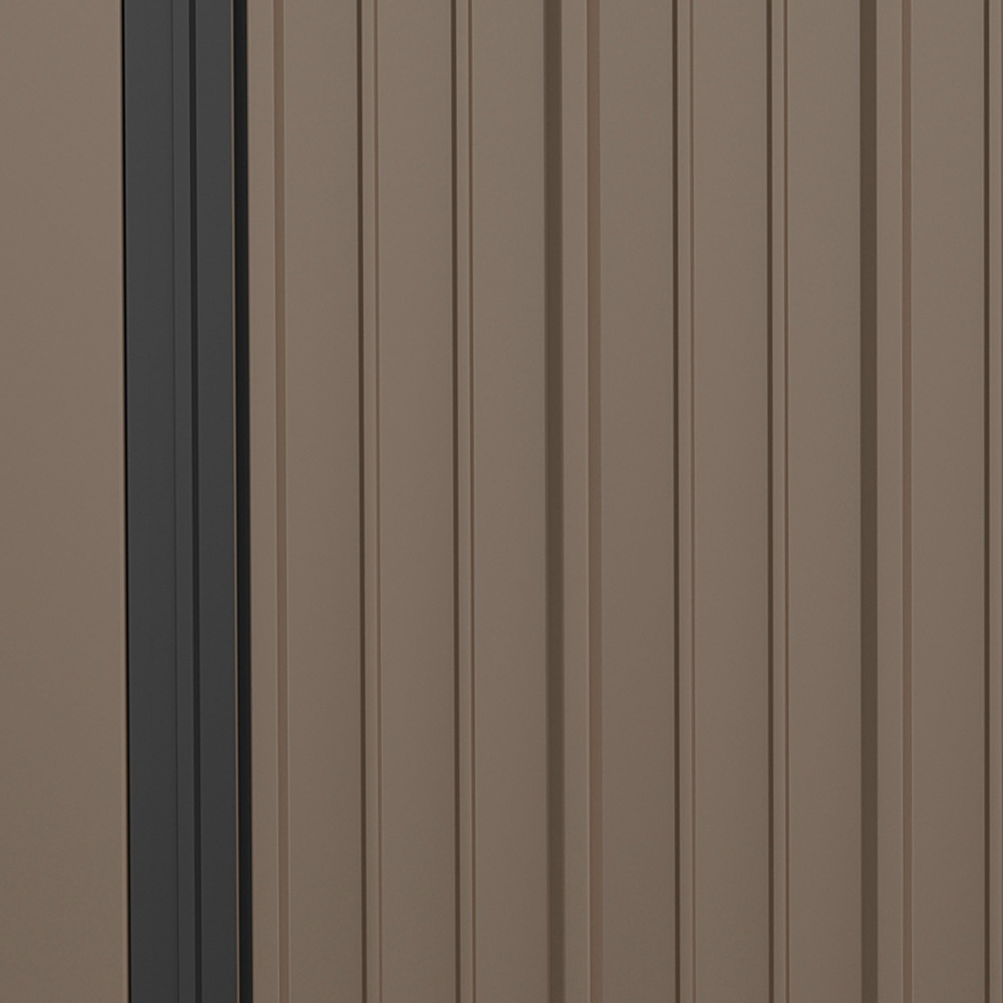 OUTSUNY GARDEN CASETTA IN STEEL Tool holder with bolt, 161.5x94.5x196cm, brown - Borgè