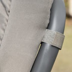 2-in-1 Outdoor Swing for 3 People Convertible to a Bed with Canopy, 218x120x168cm, Light Khaki