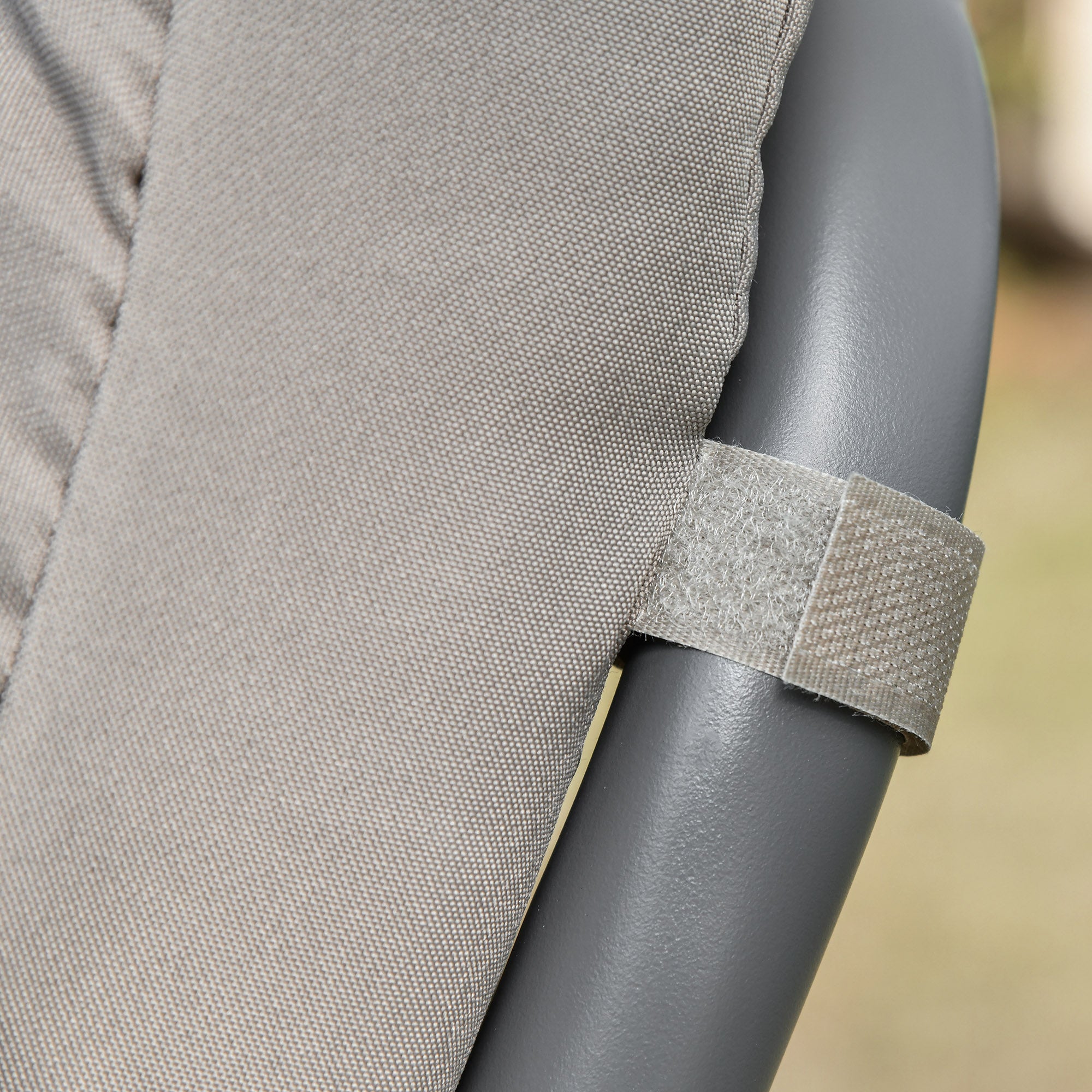 2-in-1 Outdoor Swing for 3 People Convertible to a Bed with Canopy, 218x120x168cm, Light Khaki