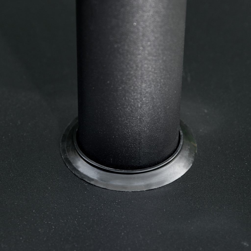 Parasol Base 13kg Concrete with Glossy Finish, 40x40x43 cm, Black
