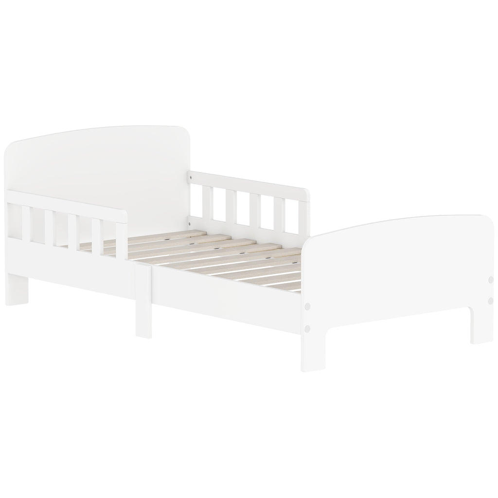 AIYAPLAY Children's bed with safety rail and slatted base, 3-8 years, 70x140 cm, white