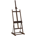HOMCOM Adjustable Beech Wood Artist Easel with Storage Compartment, 53x50.5x171-230cm